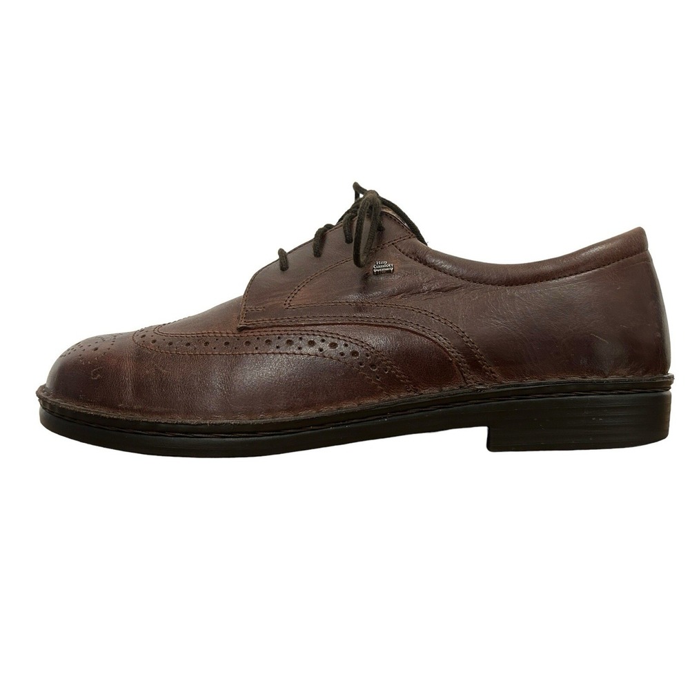 Finn Comfort Budapest Brown Leather Wing Tip Oxford 9 Shoes Germany $312 Office
